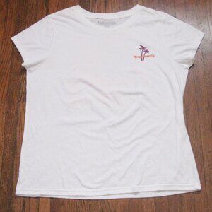 Margaritaville White T-Shirt Women's Size XL Lightweight Fun Outdoor Beach Wear